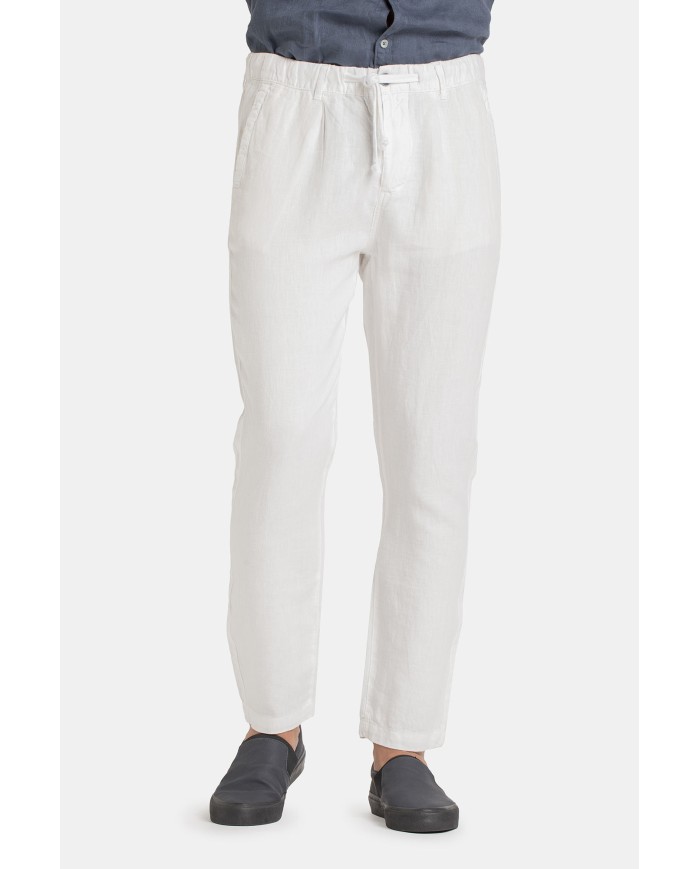 PANTALONE CHINOS CON LACCIO IN VITA MOD. 639. Vita regolare, gamba regolare