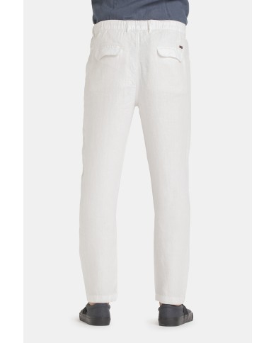 PANTALONE CHINOS CON LACCIO IN VITA MOD. 639. Vita regolare, gamba regolare