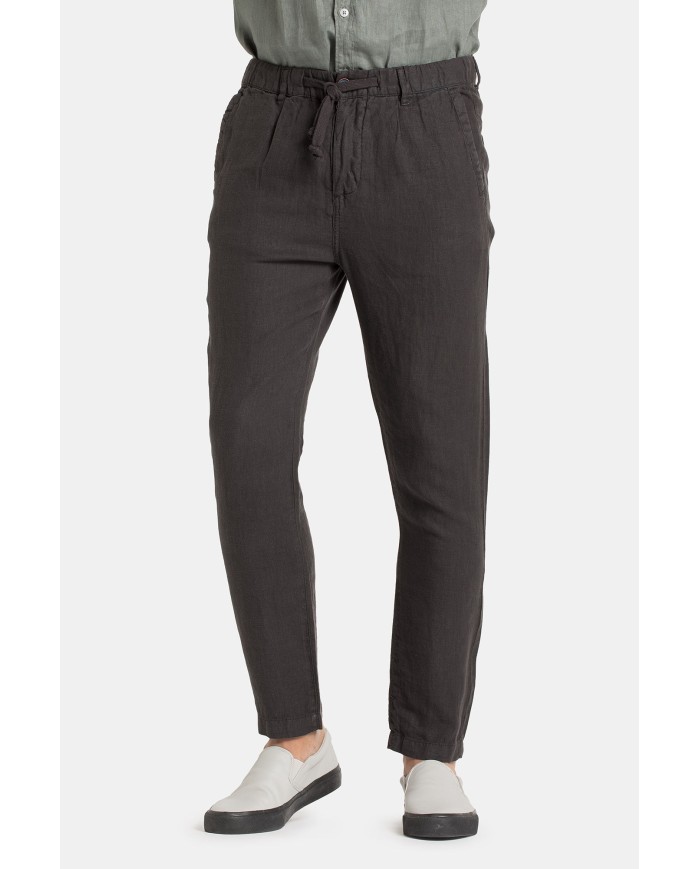 PANTALONE CHINOS CON LACCIO IN VITA MOD. 639. Vita regolare, gamba regolare