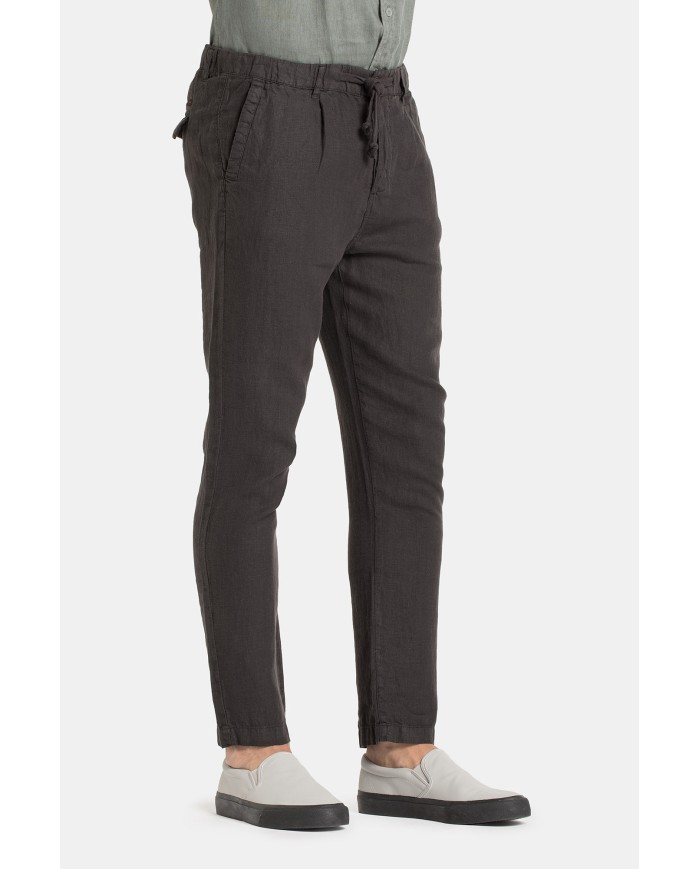 PANTALONE CHINOS CON LACCIO IN VITA MOD. 639. Vita regolare, gamba regolare