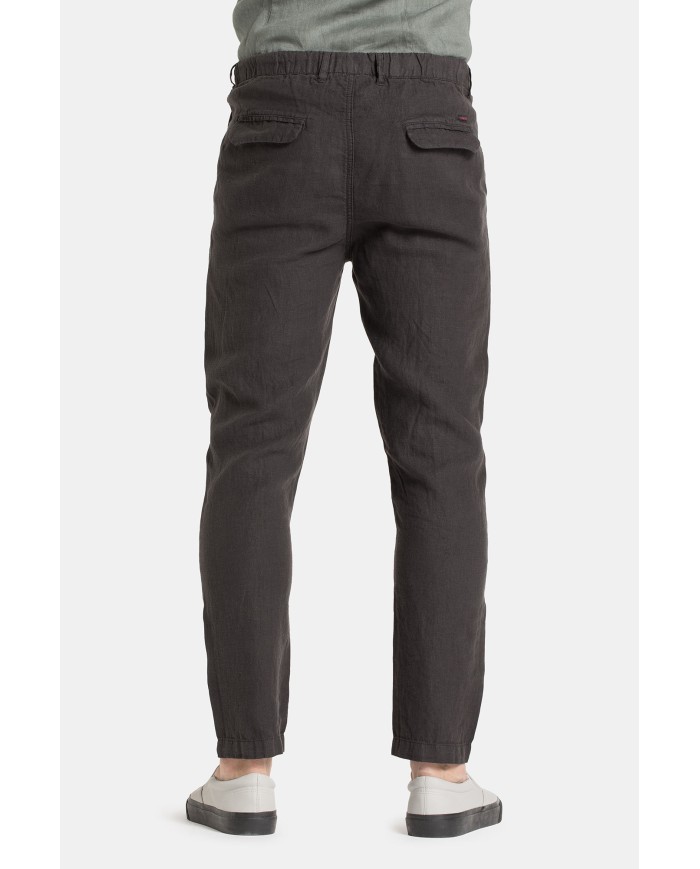 PANTALONE CHINOS CON LACCIO IN VITA MOD. 639. Vita regolare, gamba regolare