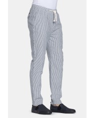 PANTALONE CHINOS CON LACCIO IN VITA MOD. 639. Vita regolare, gamba regolare