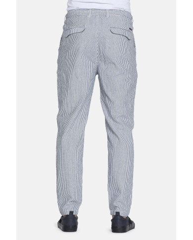 PANTALONE CHINOS CON LACCIO IN VITA MOD. 639. Vita regolare, gamba regolare