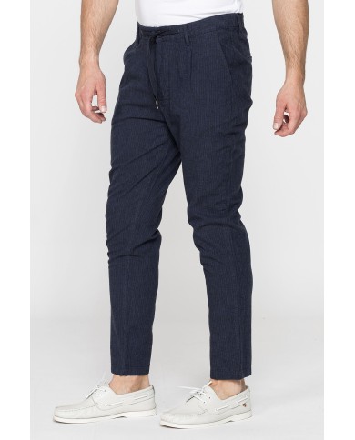 PANTALONE CHINOS CON LACCIO IN VITA MOD. 639. Vita regolare, gamba regolare
