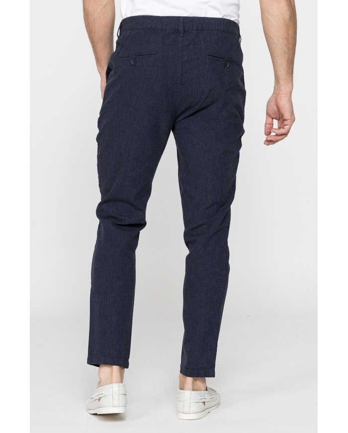 PANTALONE CHINOS CON LACCIO IN VITA MOD. 639. Vita regolare, gamba regolare