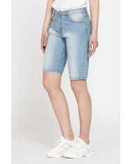 DENIM LEGGERO 100% COTONE. Vita regolare.