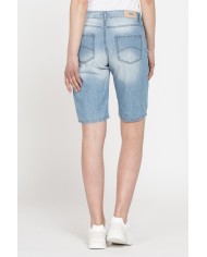 DENIM LEGGERO 100% COTONE. Vita regolare.