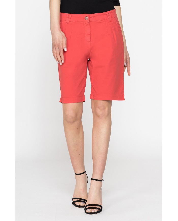 BERMUDA MOD.T759B IN POPELINE STRETCH. Vita regolare e gamba morbida.SPINTECH ELASTIC COTONE SULLA PELLE