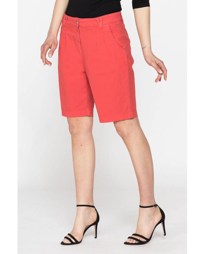 BERMUDA MOD.T759B IN POPELINE STRETCH. Vita regolare e gamba morbida.SPINTECH ELASTIC COTONE SULLA PELLE