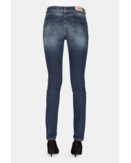 JEANS IN TESSUTO STRETCH MOD 762 . Vita regolare e gamba stretta.