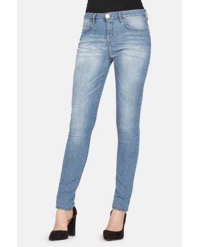 JEANS IN TESSUTO LEGGERO STRETCH 7oz MODELLO T762. Vita alta e gamba stretta.