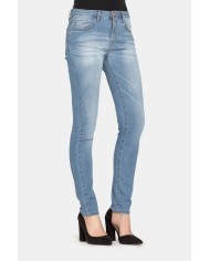 JEANS IN TESSUTO LEGGERO STRETCH 7oz MODELLO T762. Vita alta e gamba stretta.
