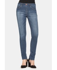 JEANS IN TESSUTO LEGGERO STRETCH 7oz MODELLO T762. Vita alta e gamba stretta.