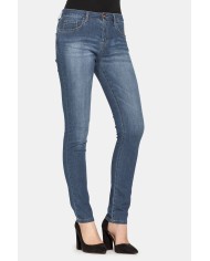 JEANS IN TESSUTO LEGGERO STRETCH 7oz MODELLO T762. Vita alta e gamba stretta.
