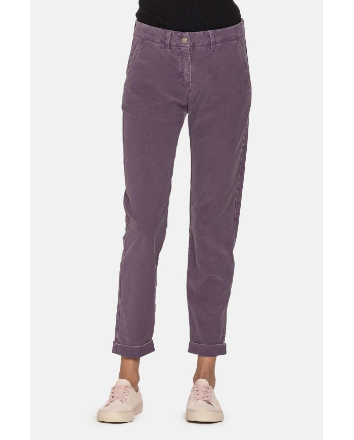 PANTALONE IN FUSTAGNO STRETCH 11,5 oz. Vita regolare e gamba regolare.