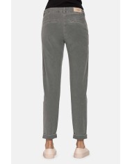 PANTALONE IN FUSTAGNO STRETCH 11,5 oz. Vita regolare e gamba regolare.
