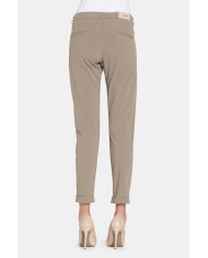 PANTALONE CHINOS IN POPELINE STRETCH.Vita regolare