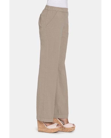 PANTALONE IN POPELINE STRETCH