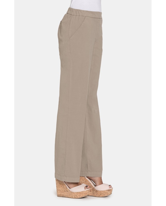PANTALONE IN POPELINE STRETCH