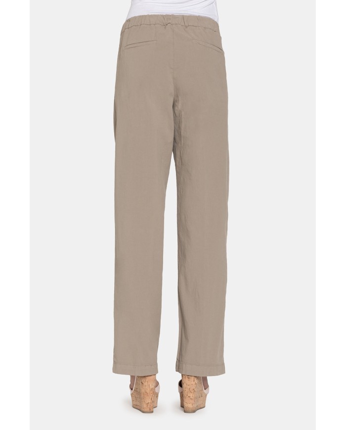 PANTALONE IN POPELINE STRETCH