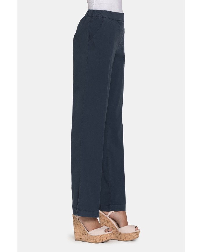 PANTALONE IN POPELINE STRETCH