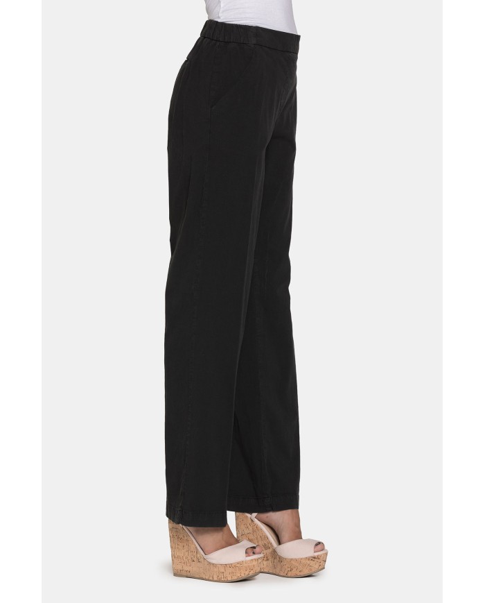 PANTALONE IN POPELINE STRETCH