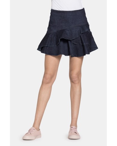 MINIGONNA IN JEANS STRETCH