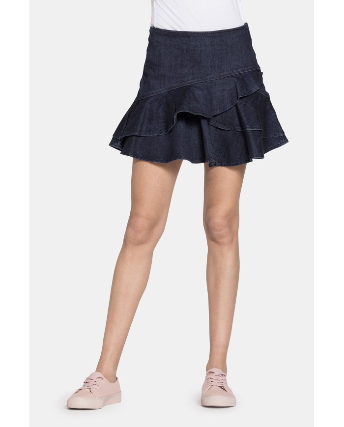 MINIGONNA IN JEANS STRETCH