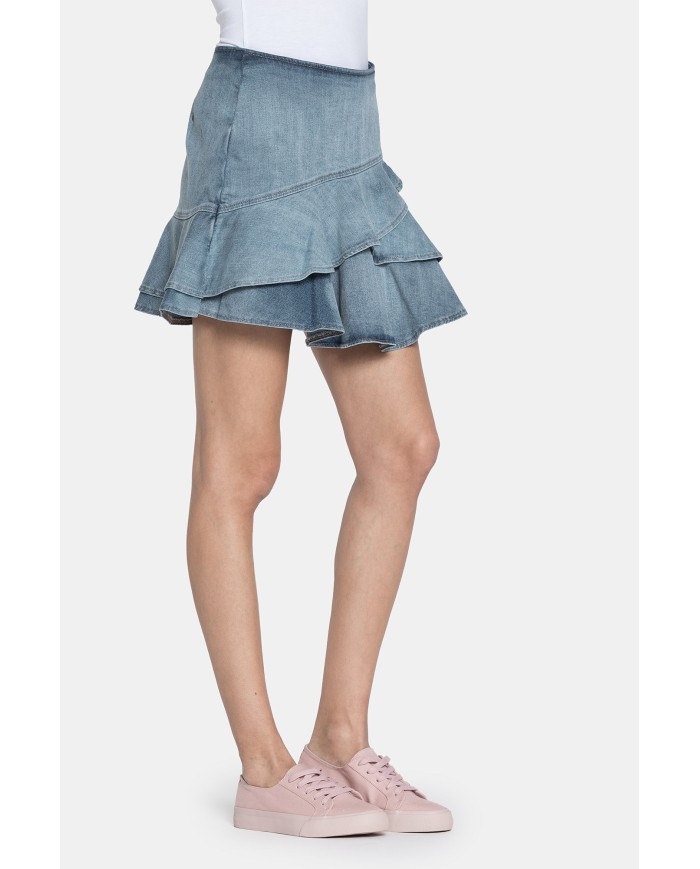 MINIGONNA IN JEANS STRETCH