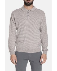 POLO IN MAGLIA RIGATA  IN MISTO COTONE