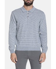 POLO IN MAGLIA RIGATA  IN MISTO COTONE