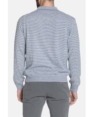 POLO IN MAGLIA RIGATA  IN MISTO COTONE