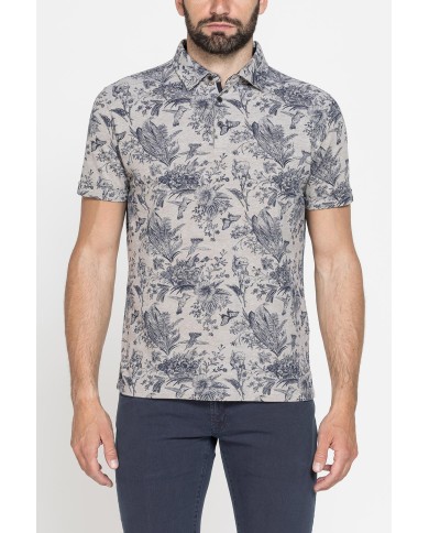 POLO PIQUET IN FANTASIA STAMPATA