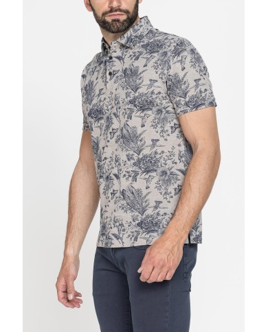 POLO PIQUET IN FANTASIA STAMPATA