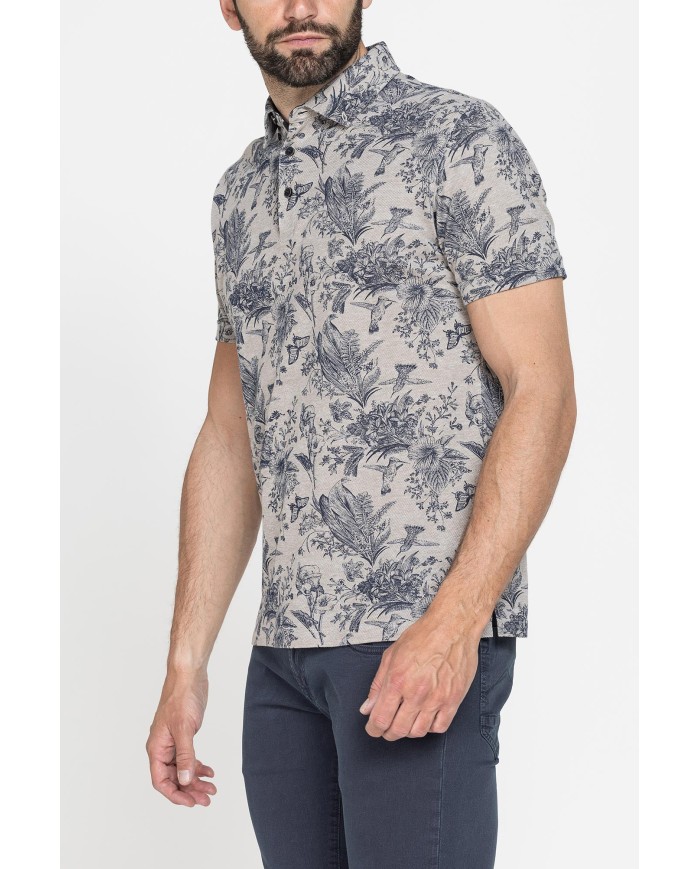 POLO PIQUET IN FANTASIA STAMPATA