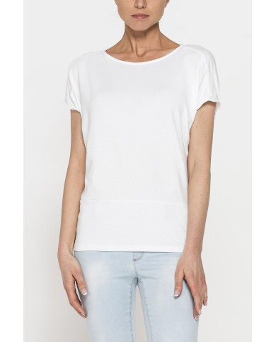 T-SHIRT MORBIDA IN VISCOSA CON FASCIA