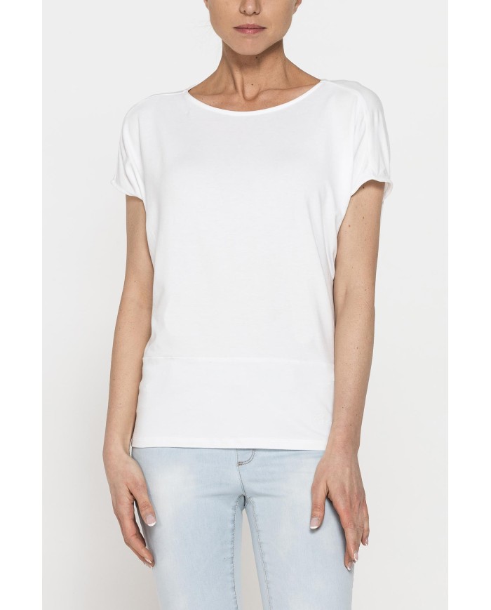 T-SHIRT MORBIDA IN VISCOSA CON FASCIA