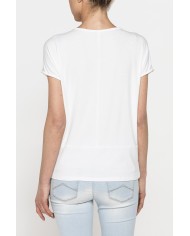 T-SHIRT MORBIDA IN VISCOSA CON FASCIA