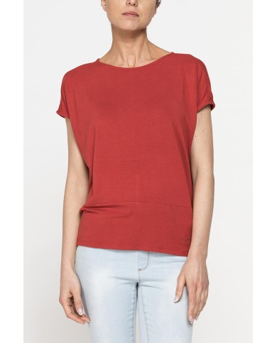 T-SHIRT MORBIDA IN VISCOSA CON FASCIA