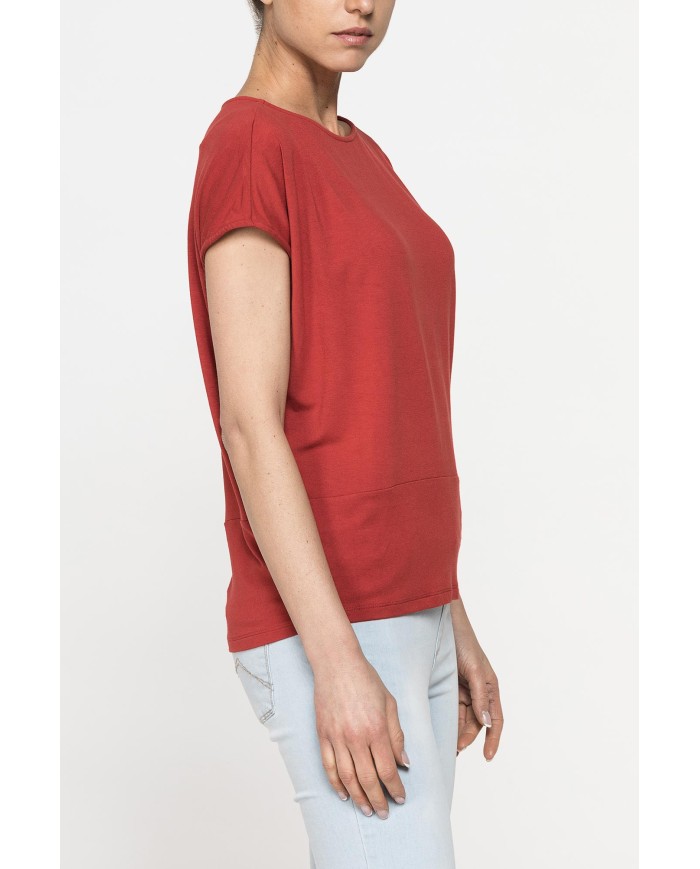 T-SHIRT MORBIDA IN VISCOSA CON FASCIA