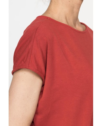 T-SHIRT MORBIDA IN VISCOSA CON FASCIA