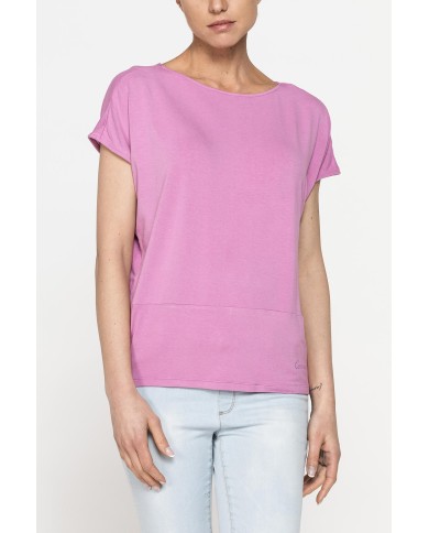 T-SHIRT MORBIDA IN VISCOSA CON FASCIA