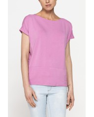 T-SHIRT MORBIDA IN VISCOSA CON FASCIA