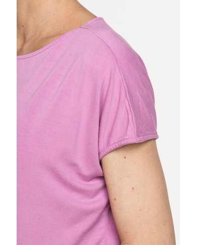 T-SHIRT MORBIDA IN VISCOSA CON FASCIA