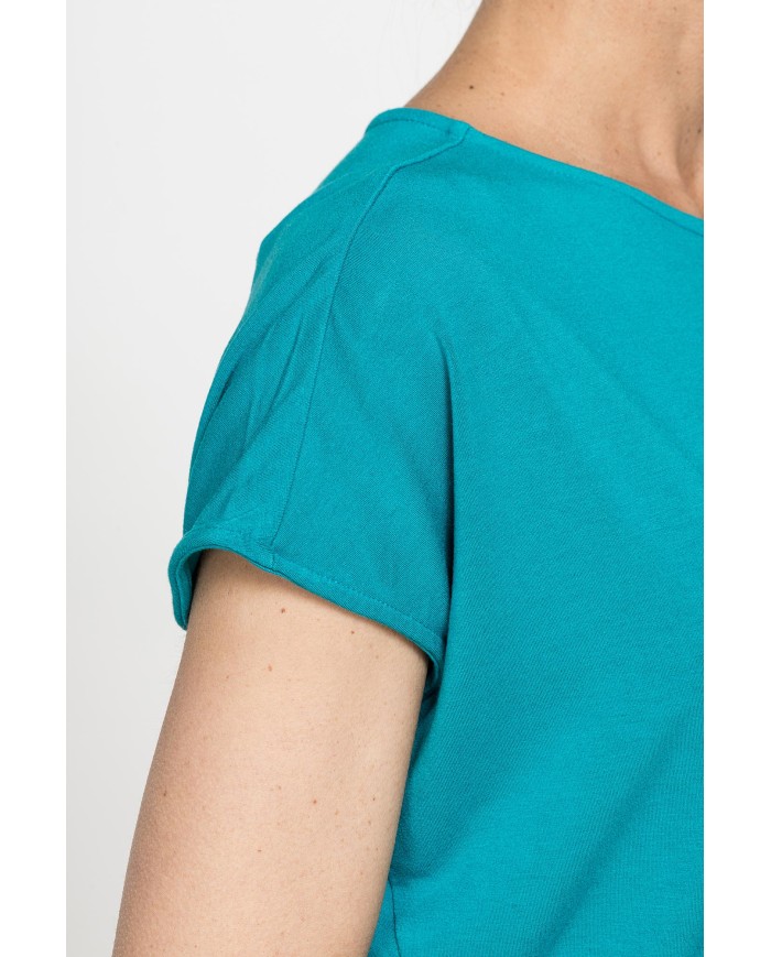 T-SHIRT MORBIDA IN VISCOSA CON FASCIA