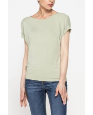 T-SHIRT MORBIDA IN VISCOSA CON FASCIA