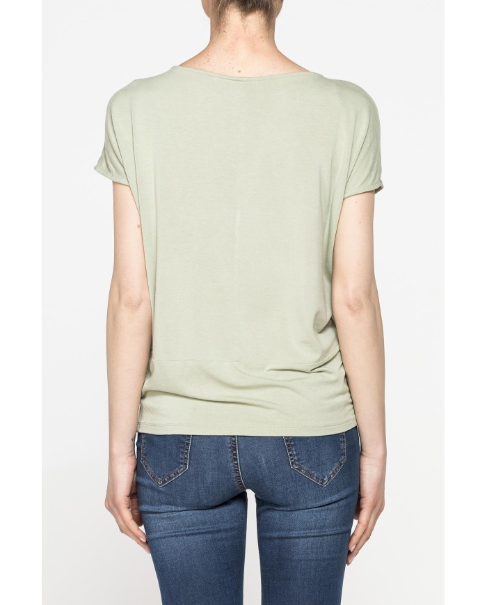 T-SHIRT MORBIDA IN VISCOSA CON FASCIA