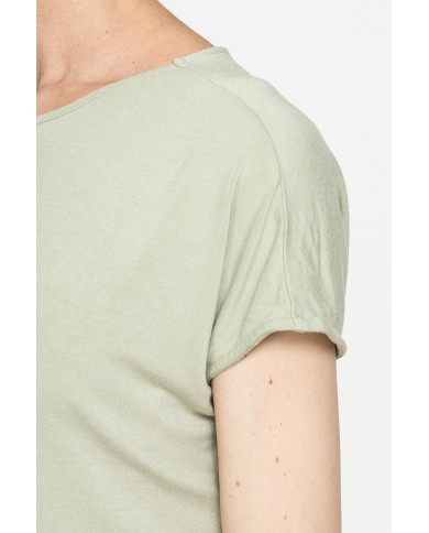 T-SHIRT MORBIDA IN VISCOSA CON FASCIA