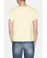 T-SHIRT GIROCOLLO IN JERSEY VISCOSA. Vestibilità regolare.