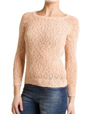 MAGLIA IN COTONE EFFETTO MELANGE